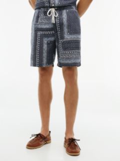 Dover Regular Straight Bandana Print Shorts — Blue 1
