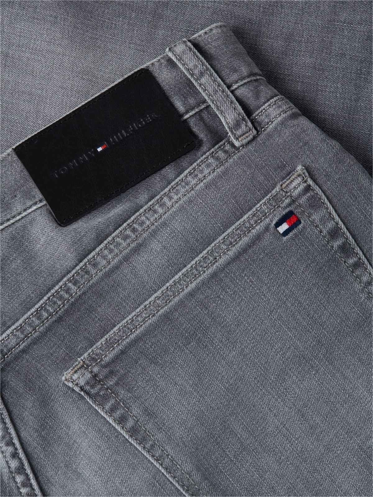 Bleecker Slim Faded Jeans — Grey