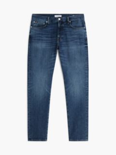 Denton Slim Straight Whiskered Jeans — Blue 5