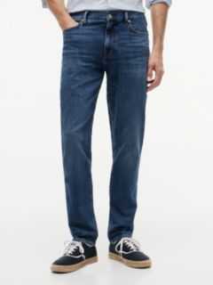 Denton Slim Straight Whiskered Jeans — Blue 1
