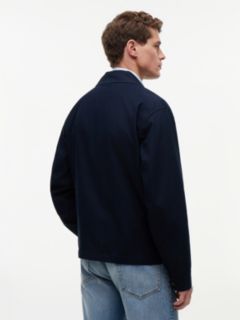 Lightweight Flag Embroidery Zip-Thru Ivy Jacket — Blue 5