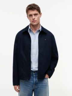 Lightweight Flag Embroidery Zip-Thru Ivy Jacket — Blue 1