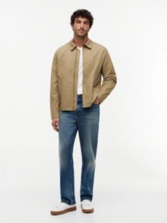 Lightweight Flag Embroidery Zip-Thru Ivy Jacket — Brown 2