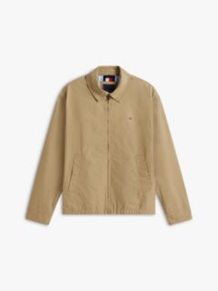 Lightweight Flag Embroidery Zip-Thru Ivy Jacket — Brown 5