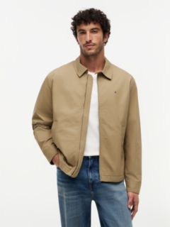 Lightweight Flag Embroidery Zip-Thru Ivy Jacket — Brown 1