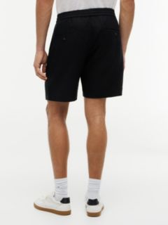 Dover Regular Straight Linen Blend Chino Shorts — Black 4