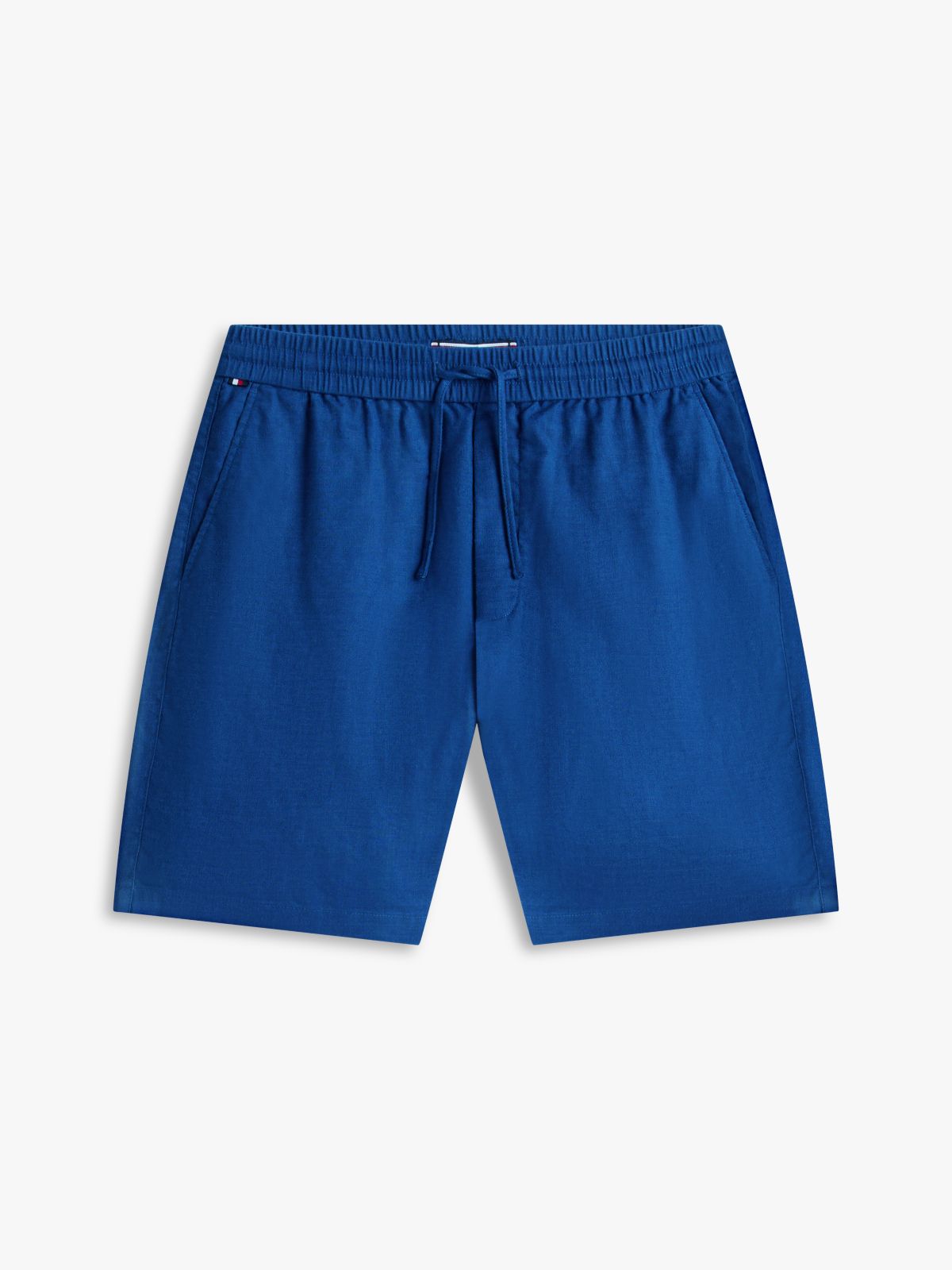 Dover Regular Straight Linen Blend Chino Shorts — Blue