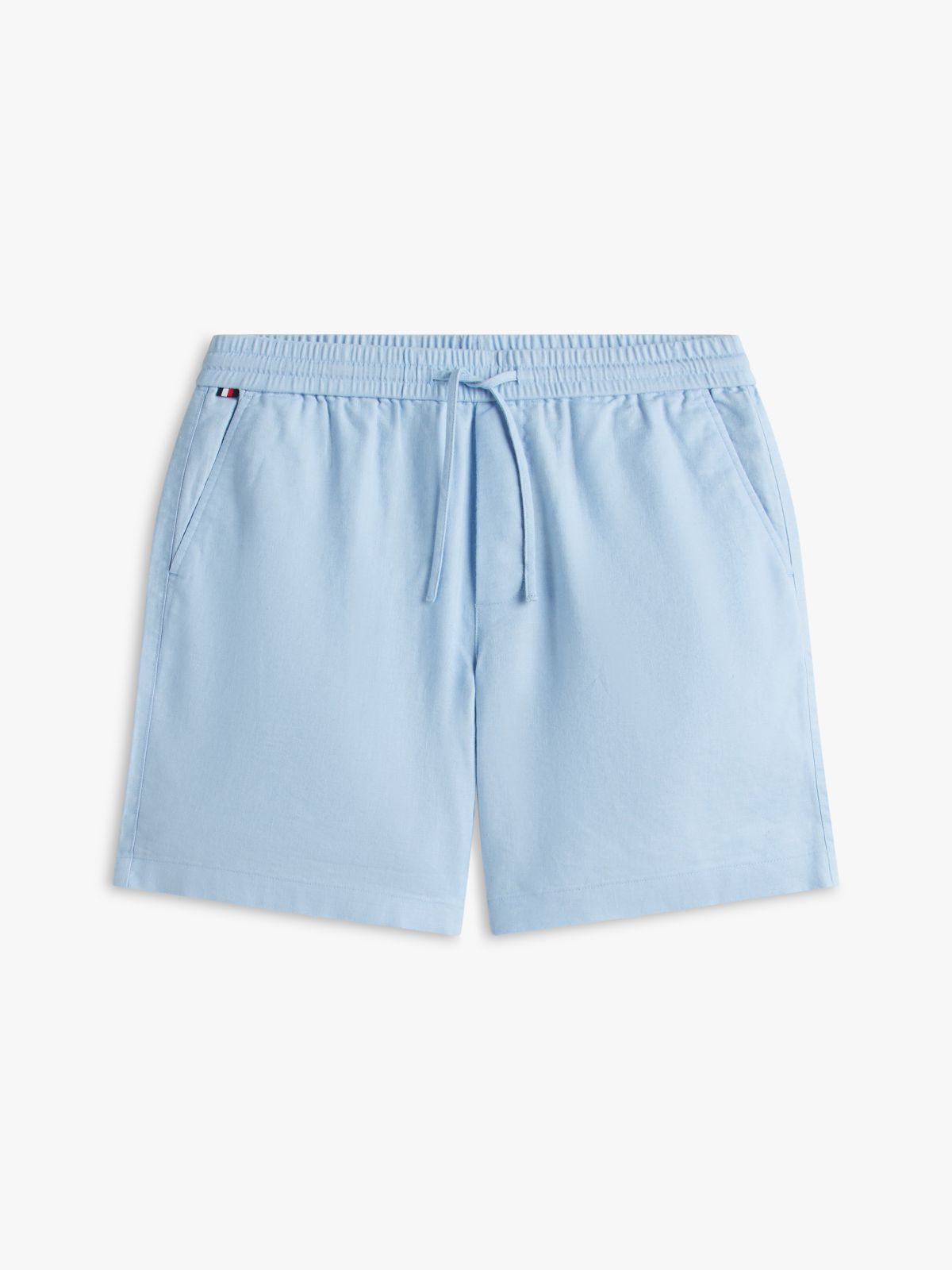 Dover Regular Straight Linen Blend Chino Shorts — Blue