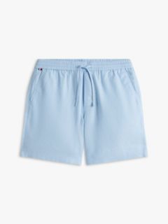 Dover Regular Straight Linen Blend Chino Shorts — Blue 5