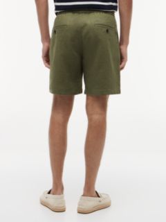 Dover Regular Straight Linen Blend Chino Shorts — Green 4