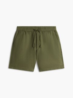 Dover Regular Straight Linen Blend Chino Shorts — Green 5