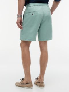 Dover Regular Straight Linen Blend Chino Shorts — Grey 4