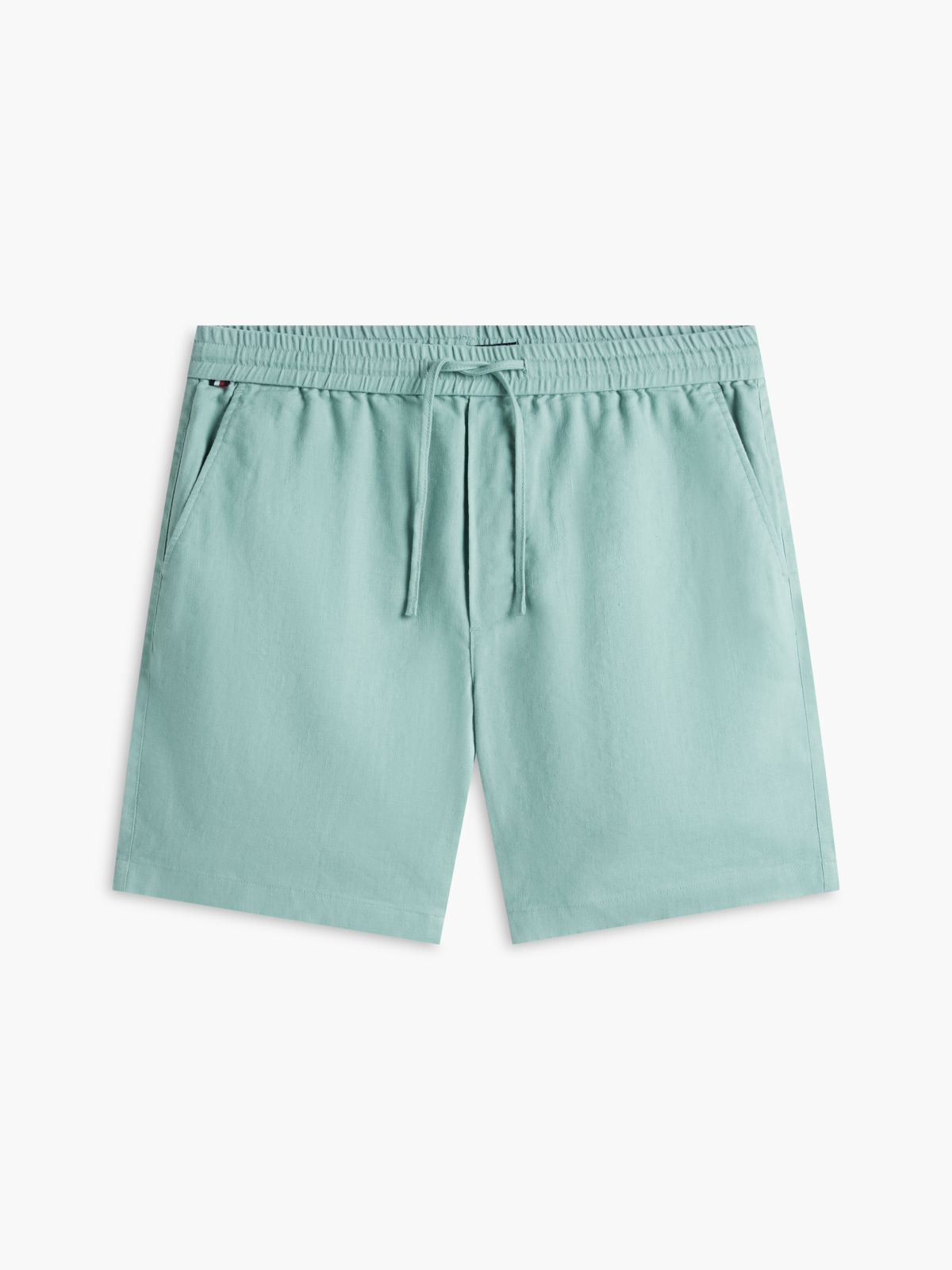 Dover Regular Straight Linen Blend Chino Shorts — Grey
