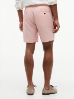 Dover Regular Straight Linen Blend Chino Shorts — Pink 4