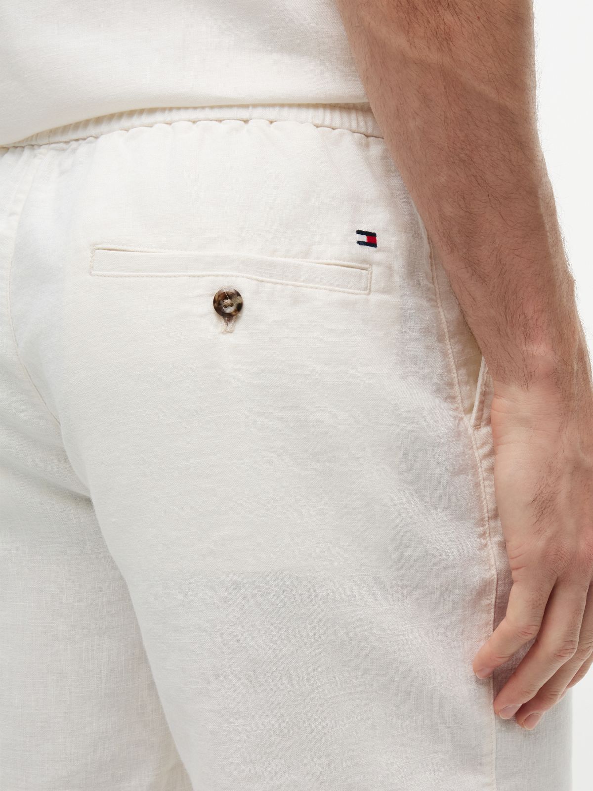 Dover Regular Straight Linen Blend Chino Shorts — Yellow