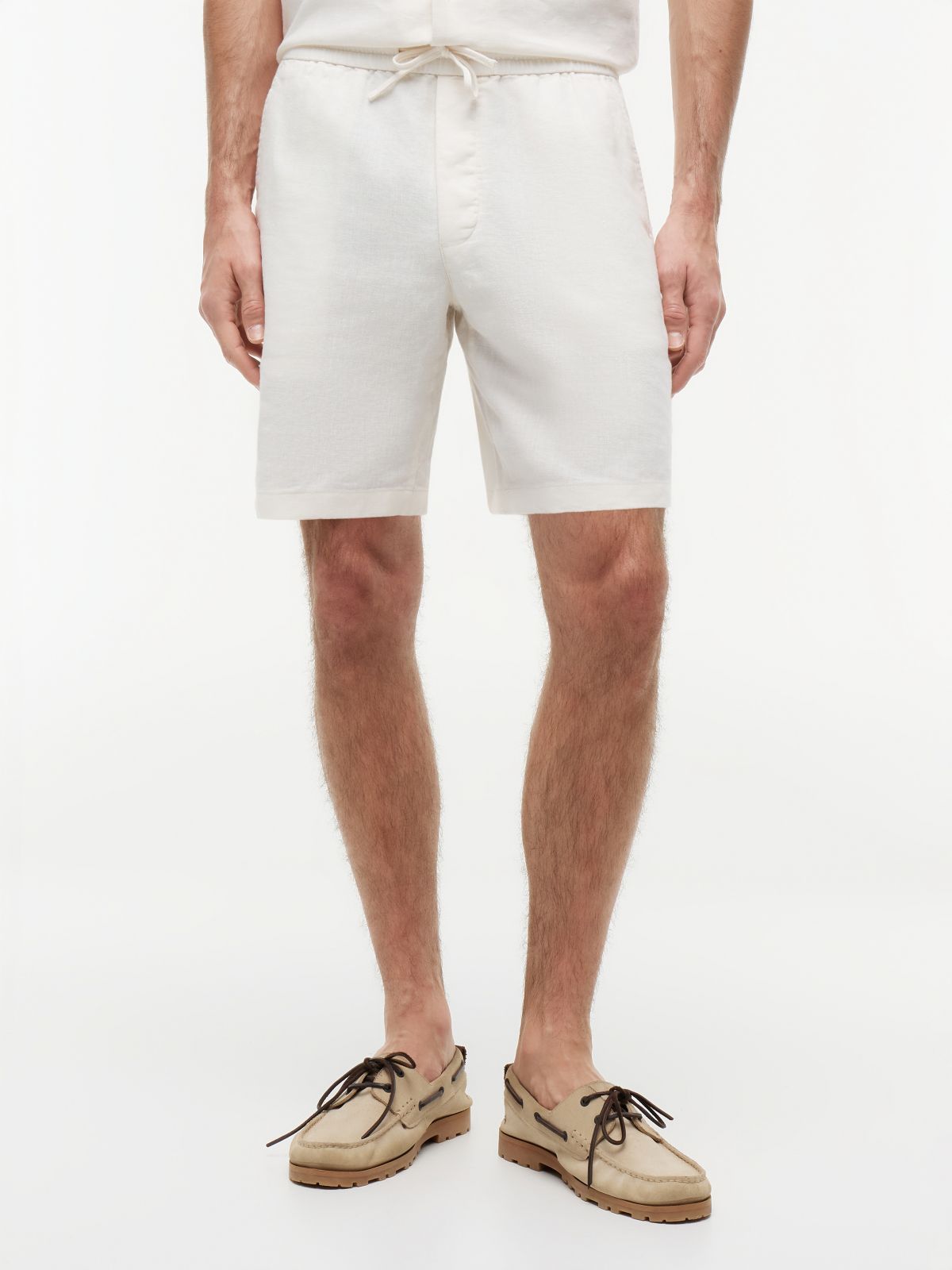 Dover Regular Straight Linen Blend Chino Shorts — Yellow