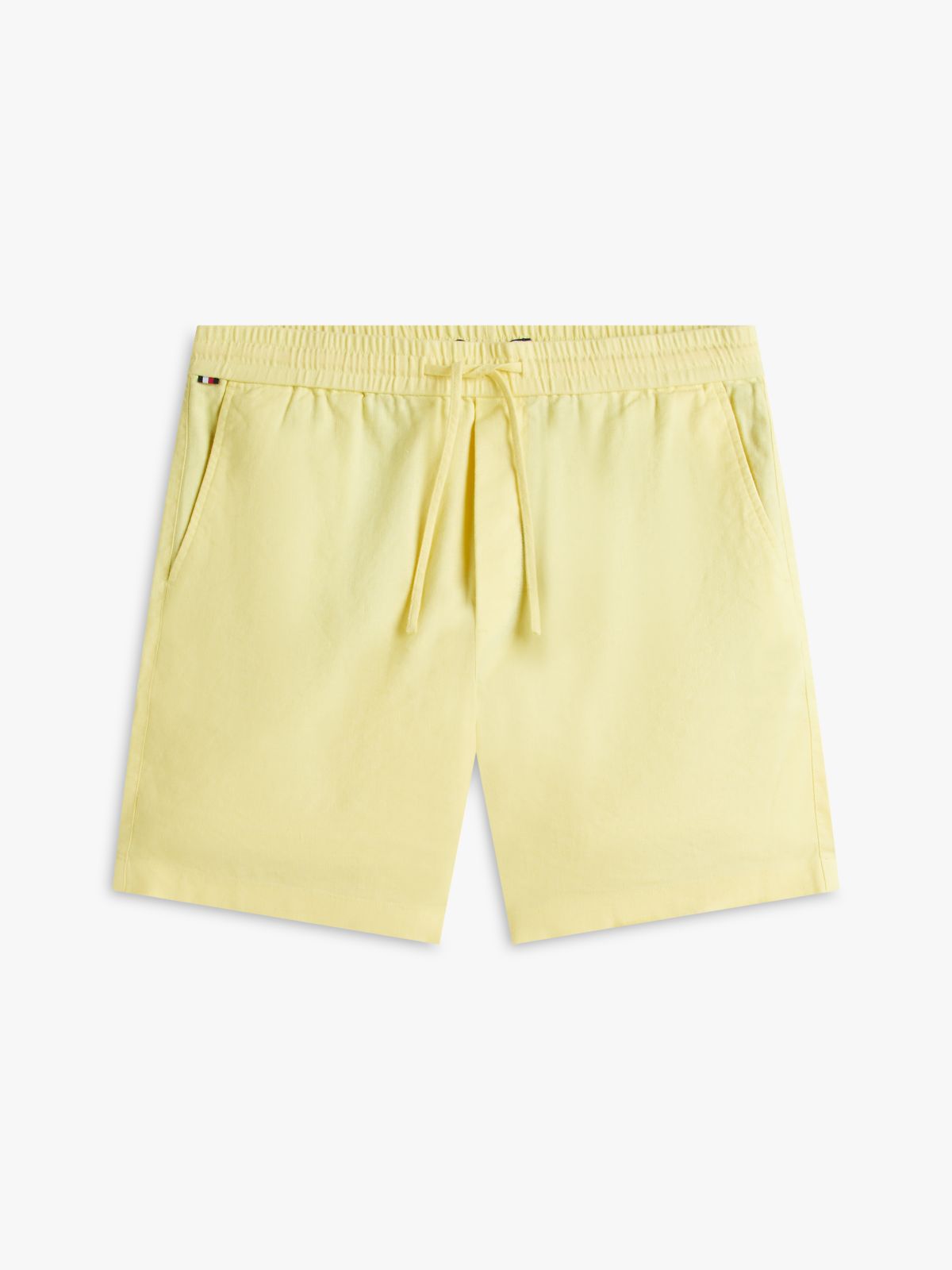 Dover Regular Straight Linen Blend Chino Shorts — Yellow