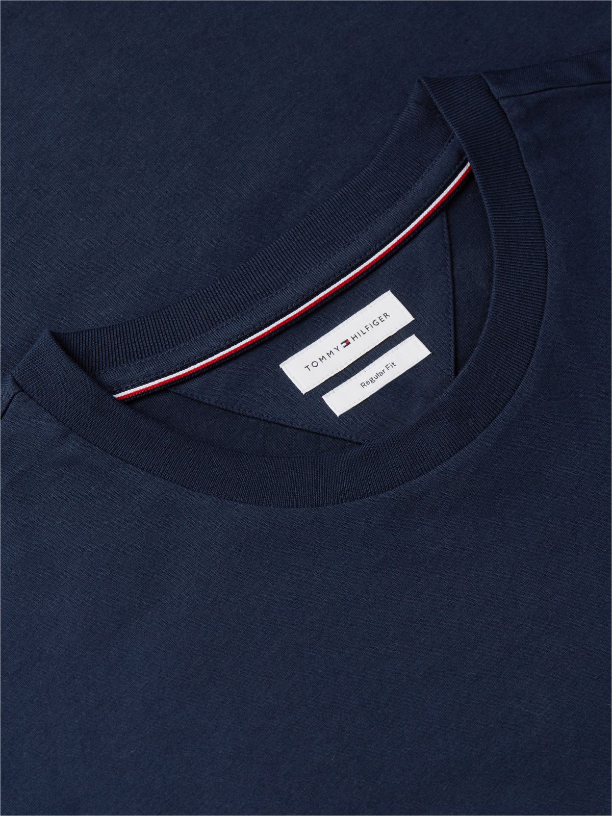 Wavy Flag Back Graphic Jersey T-Shirt — Blue