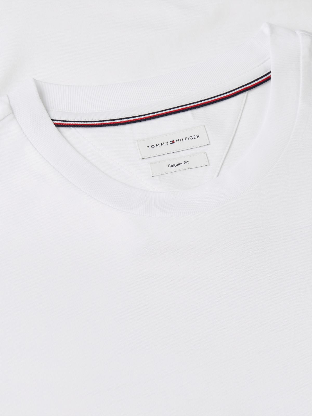 Wavy Flag Back Graphic Jersey T-Shirt — White