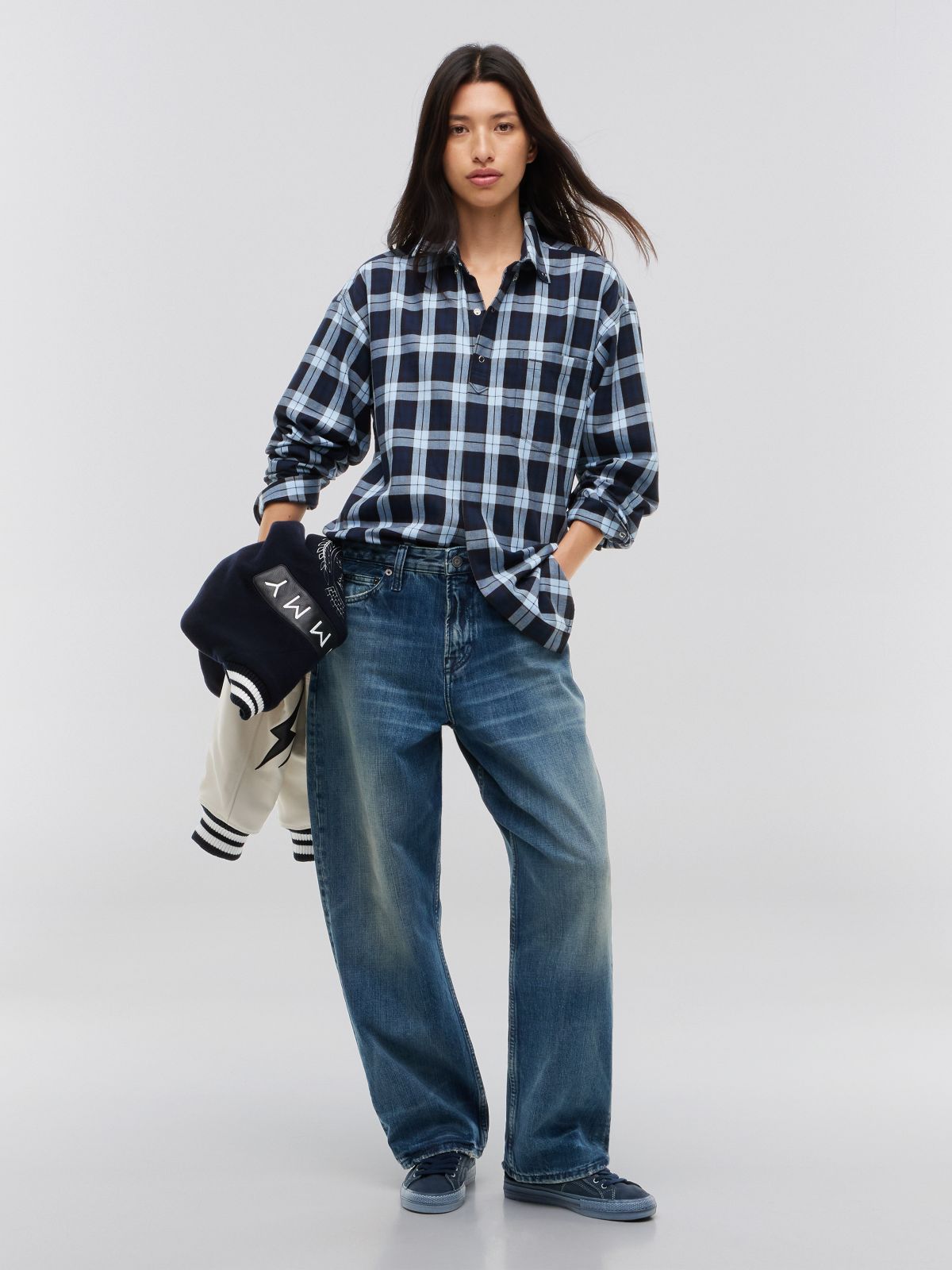 Tommy Hilfiger x FRGMT Regular Check Shirt — Blue