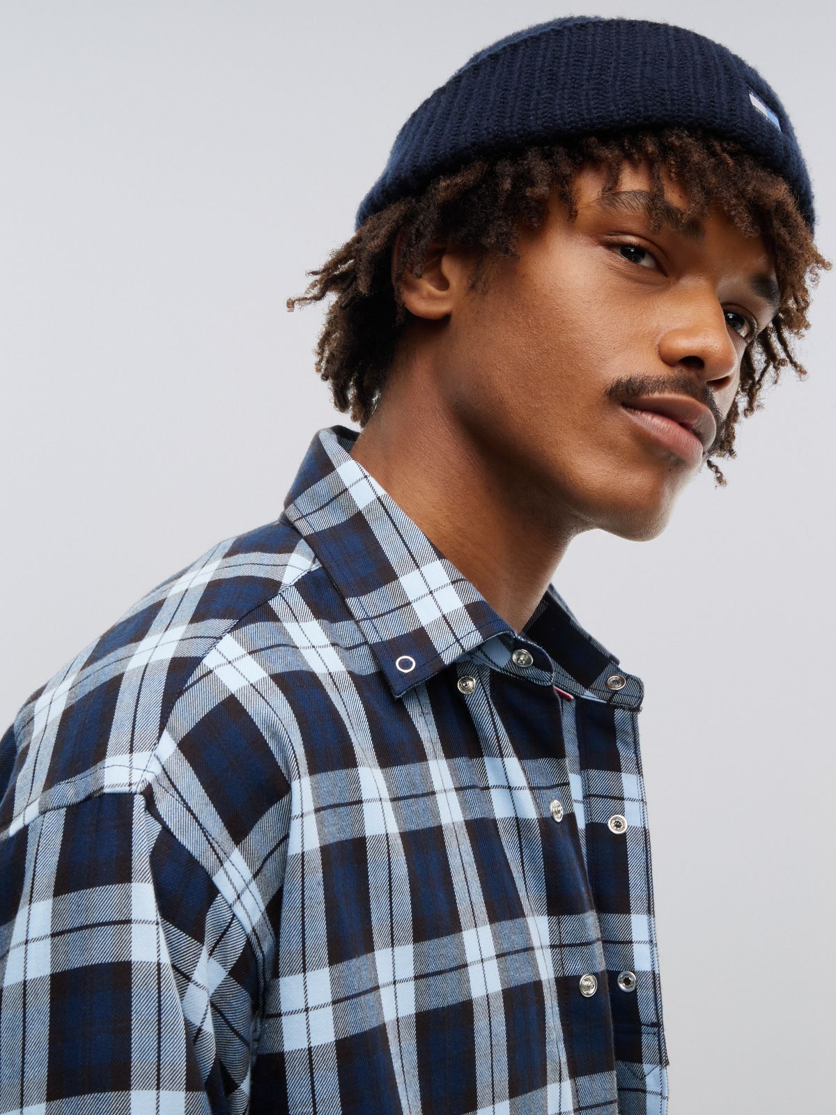 Tommy Hilfiger x FRGMT Regular Check Shirt — Blue