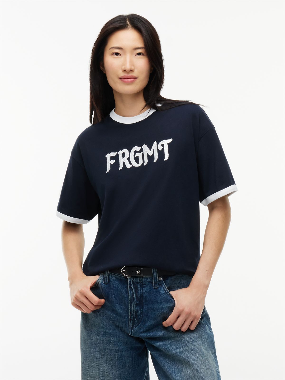 Tommy Hilfiger x FRGMT Relaxed Ringer T-Shirt — Blue