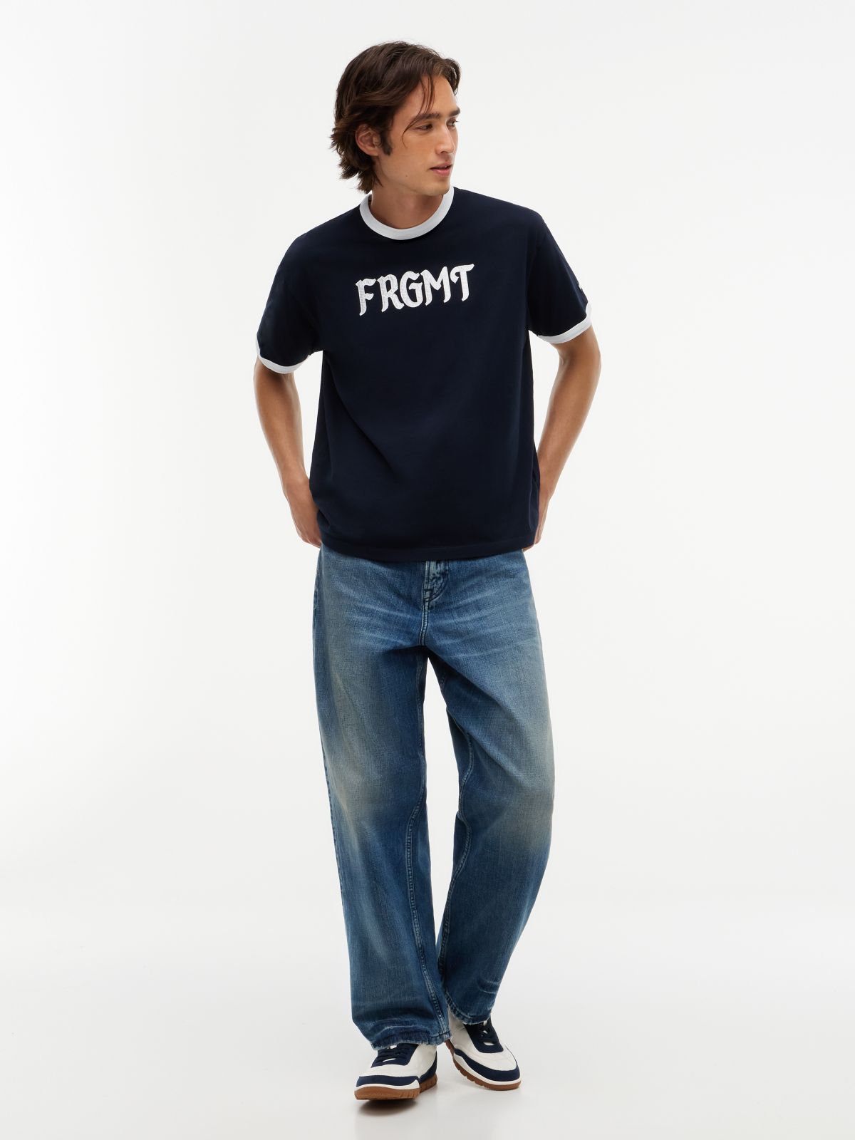 Tommy Hilfiger x FRGMT Relaxed Ringer T-Shirt — Blue