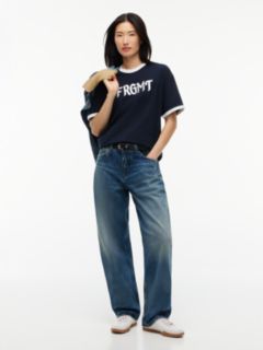 Tommy Hilfiger x FRGMT Relaxed Ringer T-Shirt — Blue 4