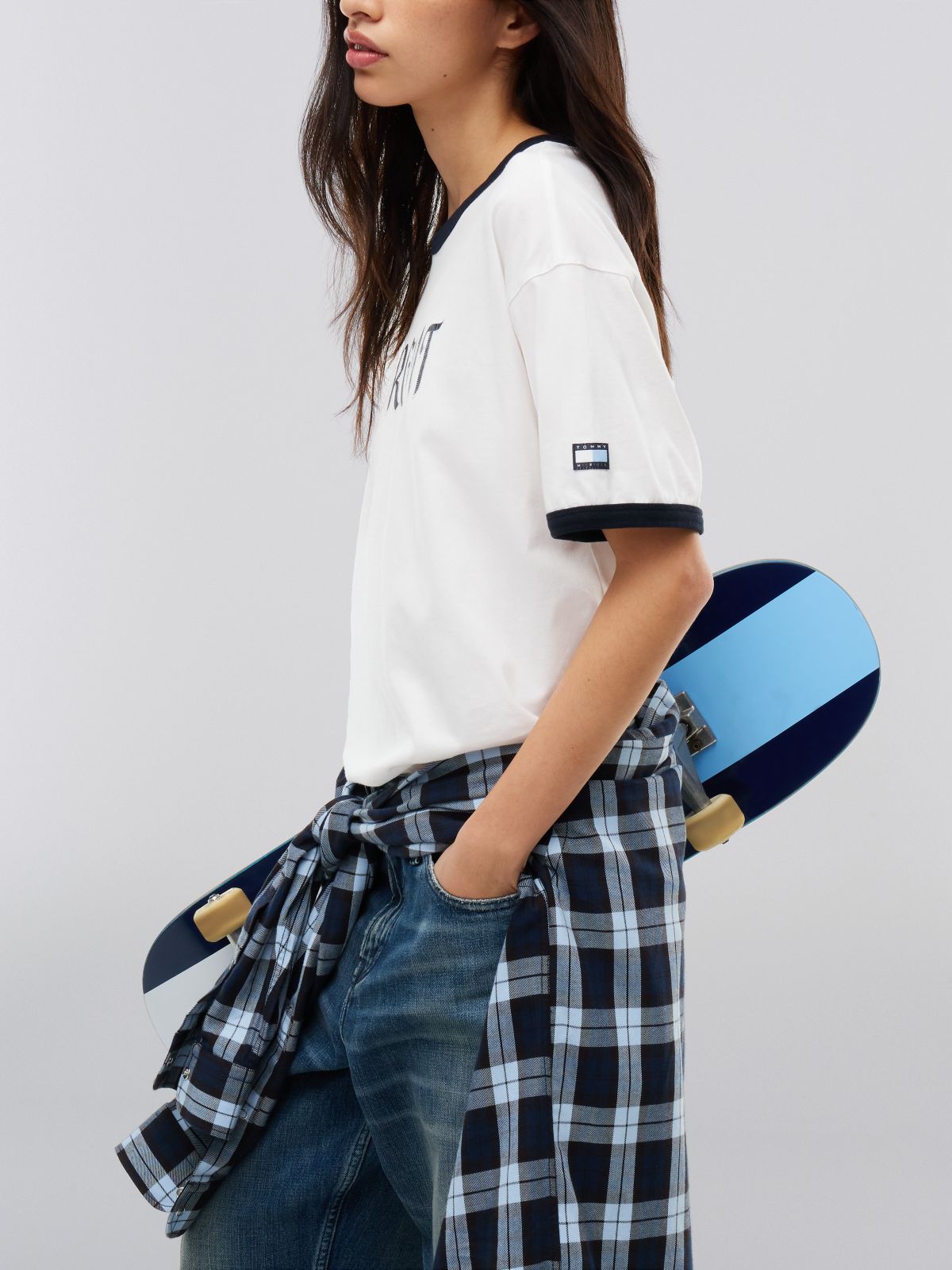 Tommy Hilfiger x FRGMT Relaxed Ringer T-Shirt — White