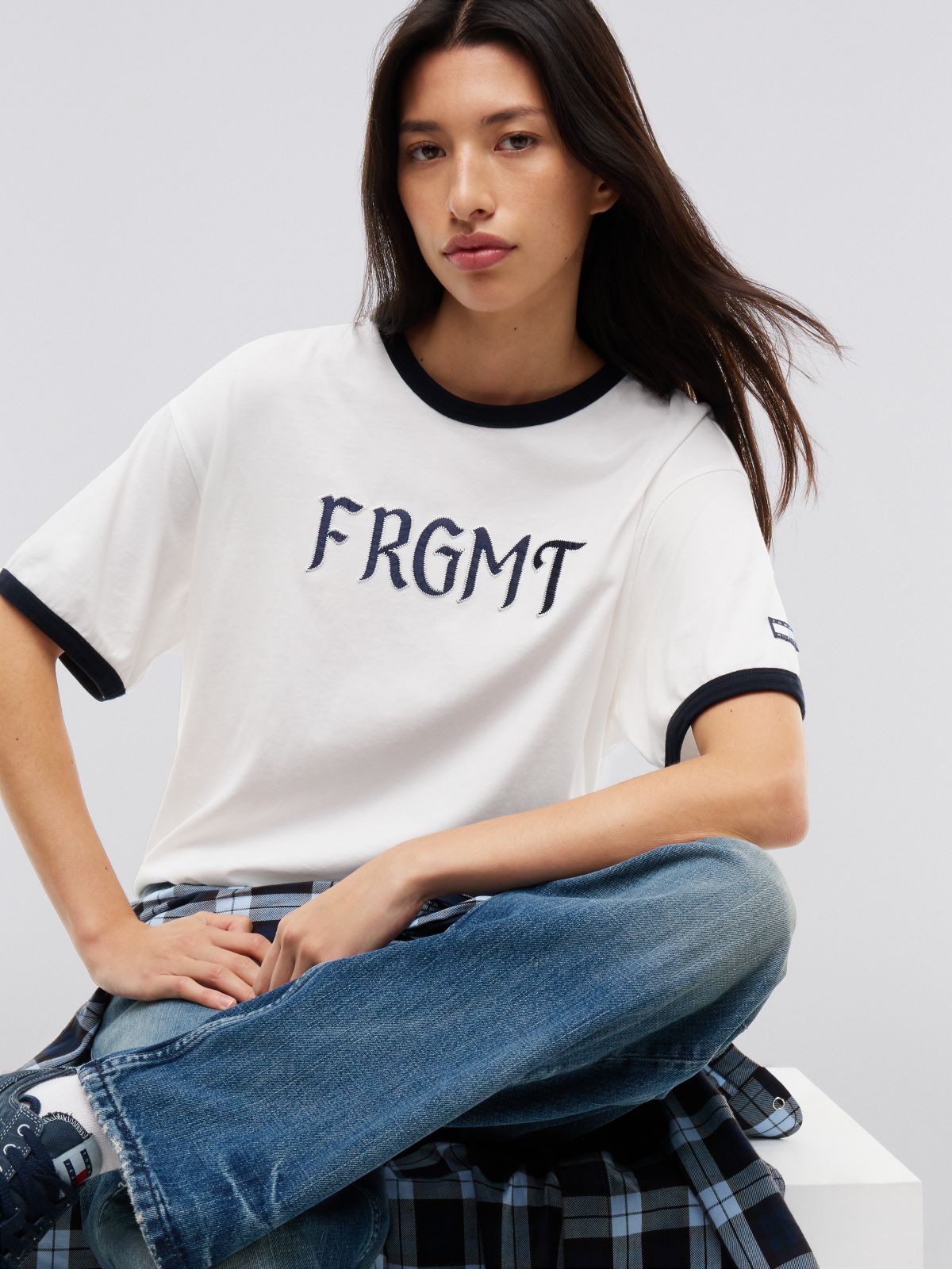 Tommy Hilfiger x FRGMT Relaxed Ringer T-Shirt — White