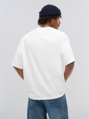 wit tommy hilfiger x frgmt relaxed jersey t‑shirt voor heren - tommy hilfiger