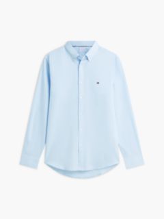 TH Flex Slim Fit Dobby Shirt — Blue 5