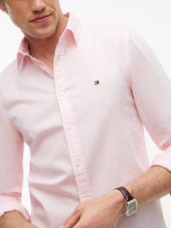TH Flex Slim Fit Dobby Shirt — Pink 3
