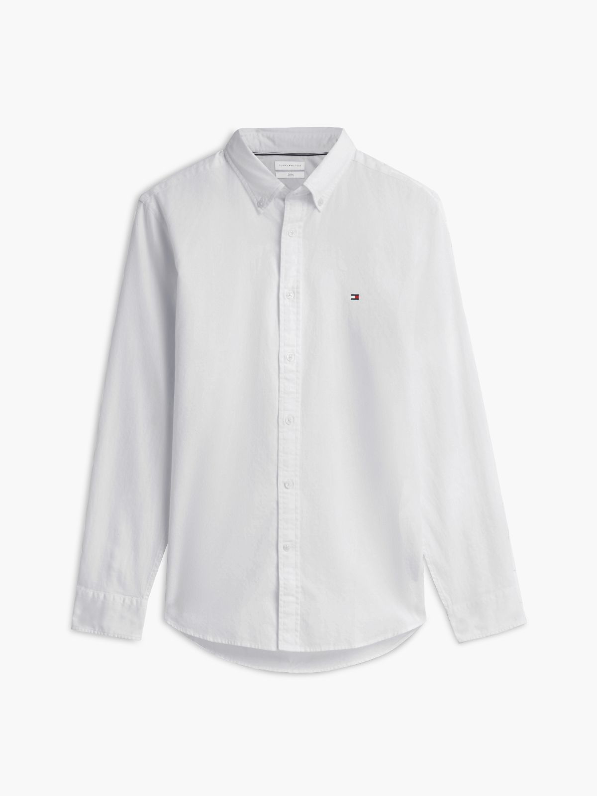 TH Flex Slim Fit Dobby Shirt — White