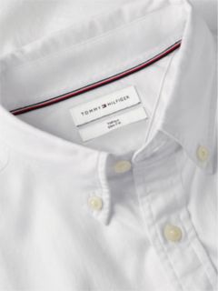 TH Flex Slim Fit Dobby Shirt — White 8