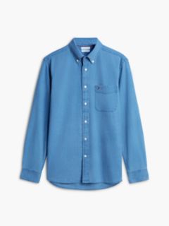 Regular Fit Dobby Denim Shirt — Denim 5