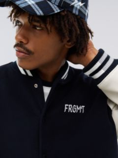 Tommy Hilfiger x FRGMT Leather Sleeves Varsity Jacket — White 5