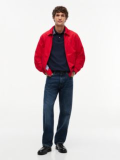 Relaxed Fit Foulard Jacquard Polo Shirt — Blue 2