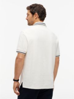 Relaxed Fit Foulard Jacquard Polo Shirt — Yellow 4