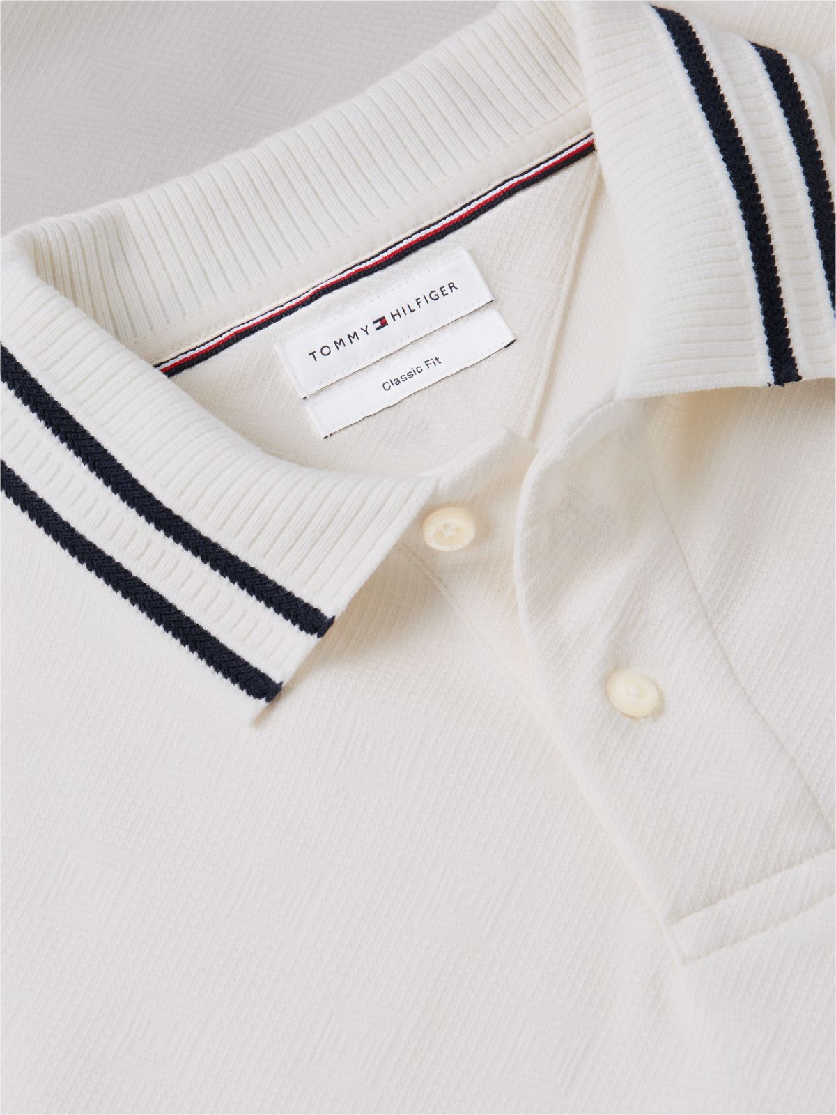 Relaxed Fit Foulard Jacquard Polo Shirt — Yellow