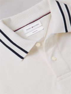 Relaxed Fit Foulard Jacquard Polo Shirt — Yellow 6