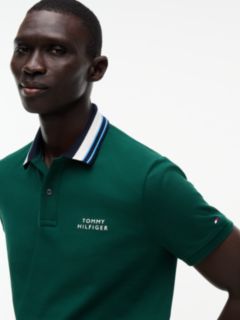 Regular Fit Tipped Collar Polo Shirt — Green 3