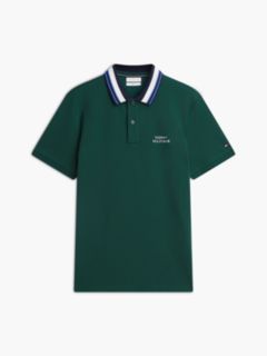 Regular Fit Tipped Collar Polo Shirt — Green 5