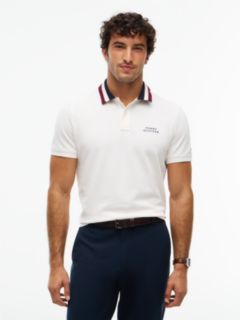 Regular Fit Tipped Collar Polo Shirt — Yellow 1