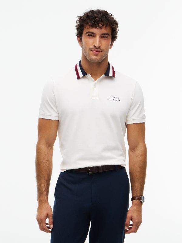 Regular Fit Tipped Collar Polo Shirt — Yellow