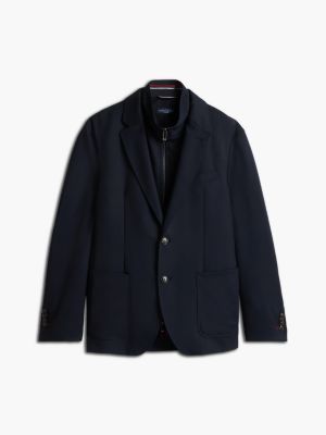 blazer 3 in 1 tech new york label blu da uomini tommy hilfiger