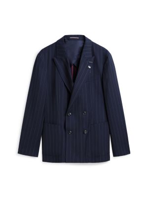 blau new york label regular fit woll-sakko für herren - tommy hilfiger