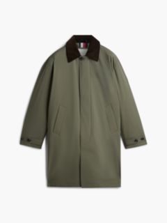 Ripstop Collared Relaxed Padded Coat — Green 6