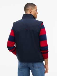 Global Stripe Lightweight Padded Gilet — Blue 5