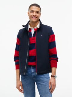 Global Stripe Lightweight Padded Gilet — Blue 1